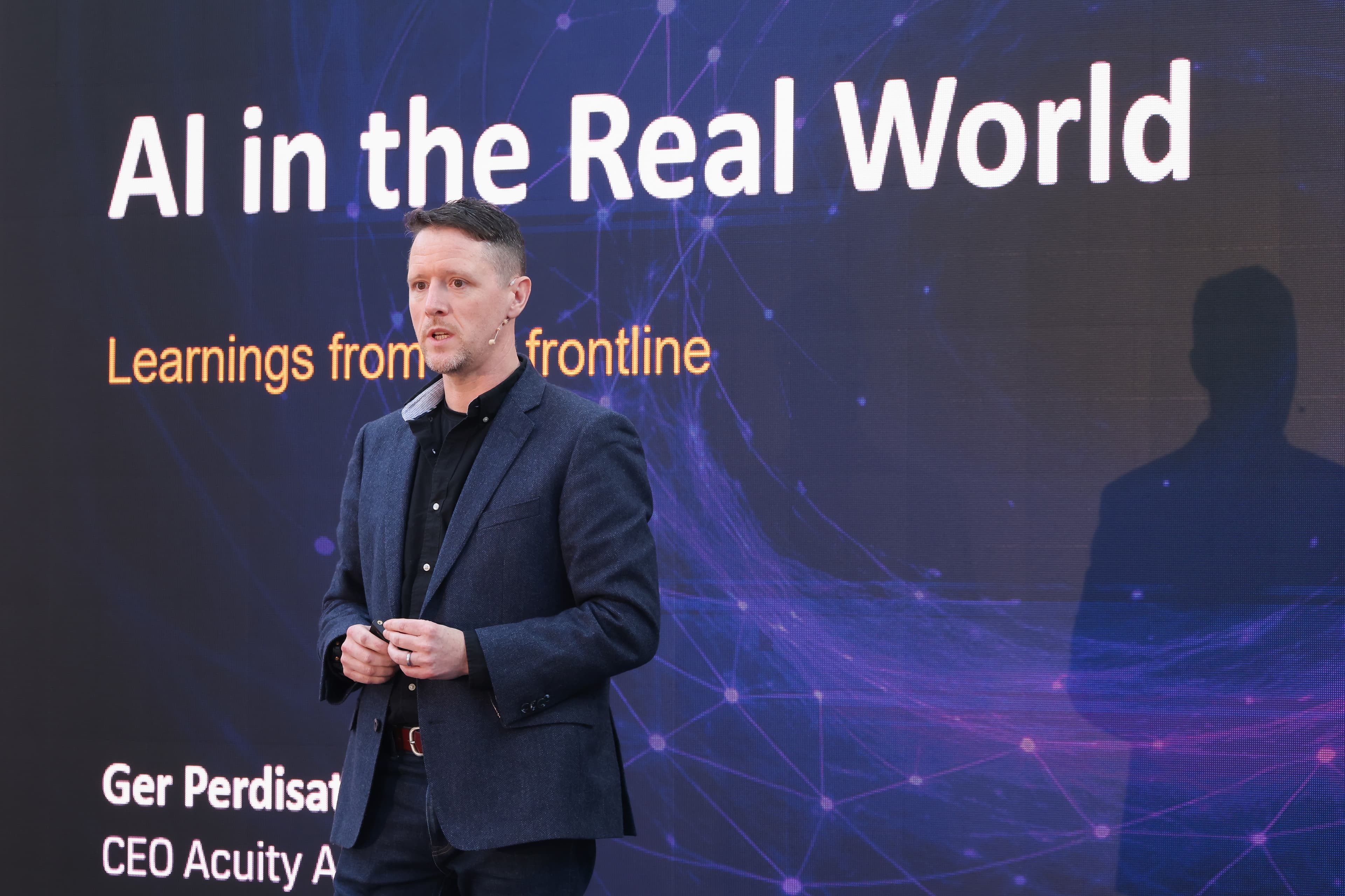 Ger Perdisatt presenting at Danske Bank — AI in the Real World
